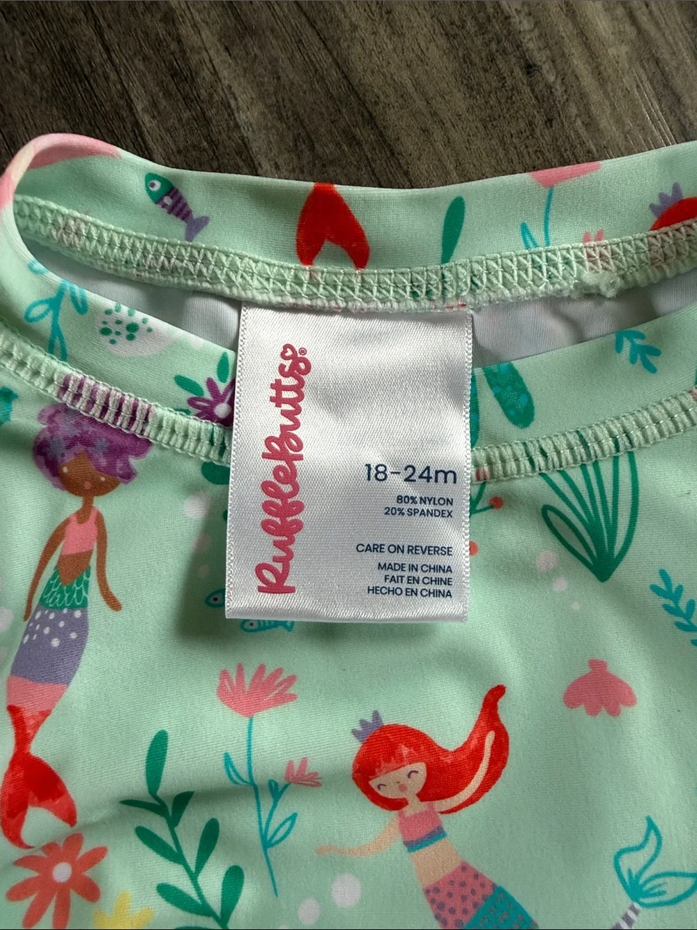 New RuffleButts 2-Piece Mermaids Rashguard Swimsuit